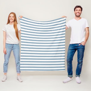 Manta Polar Diseño de patrón moderno de rayas azules minimalis