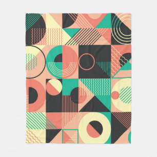 Manta Polar Diseño de patrones geométricos retro