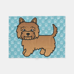 Manta Polar Diseño de perro de dibujos animados Terrier Cairn 