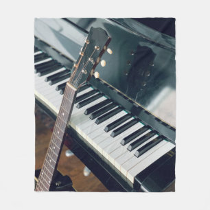 Manta Polar Diseño de piano de bonito