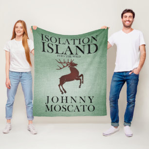 Manta Polar Diseño de pista de ciervo de la isla de aislamient