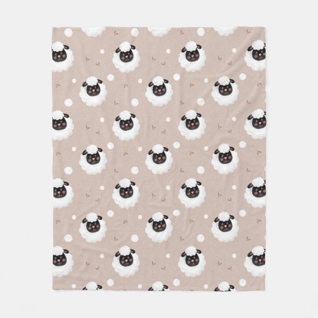 Manta Polar Diseño de protección de animales de granja de ovin (Anverso)