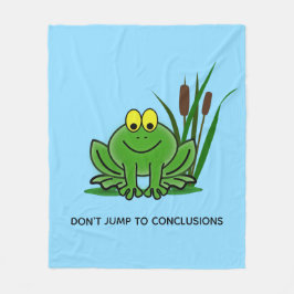 Manta Polar Diseño de Rana Verde Cuta