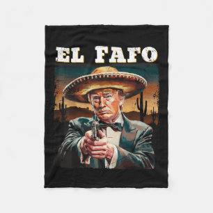 Manta Polar Diseño de Sombrero Trump Fafo Mexicano