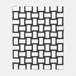 Manta Polar Diseño de tejido pastel y blanco Pitch