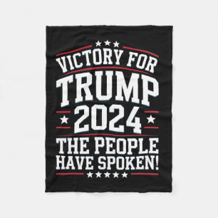 Manta Polar Diseño De Victoria Patriótico Trump 2024 Para Los