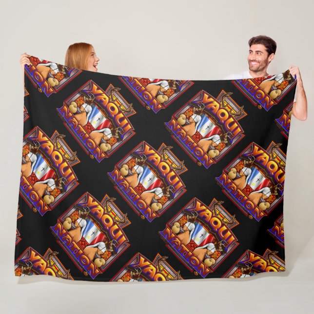 Manta Polar Diseño del bailarín de los ciervos de la bandera (In situ)