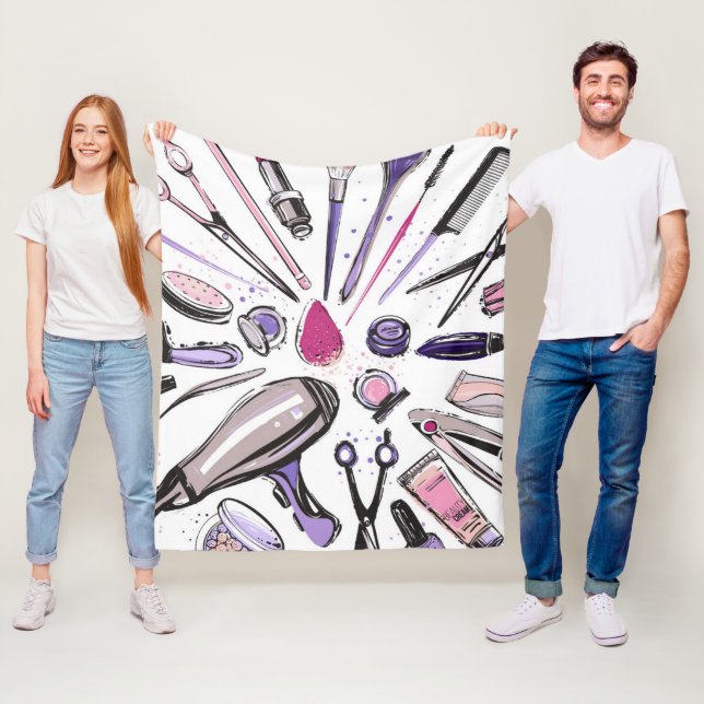 Manta Polar Diseño del círculo del maquillaje (In situ)