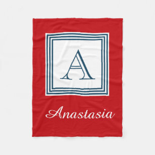 Manta Polar Diseño del monograma