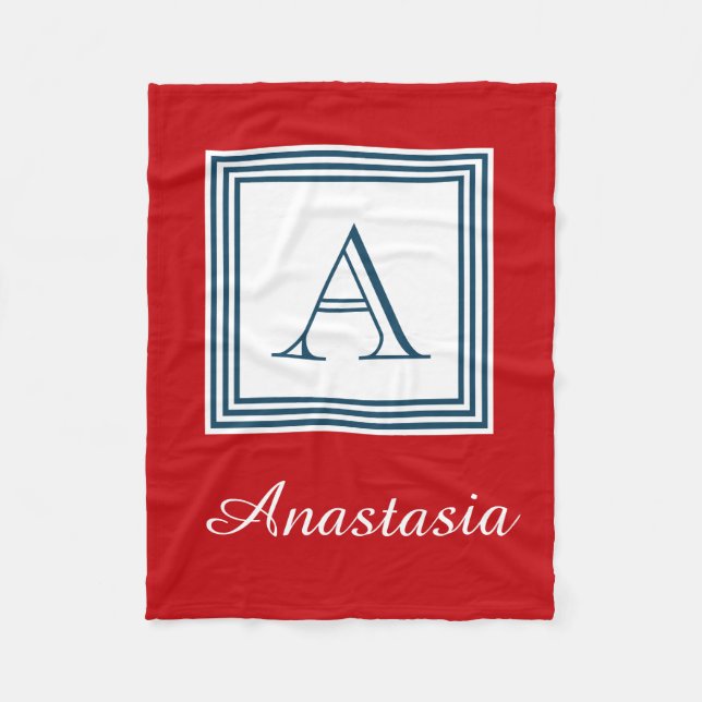 Manta Polar Diseño del monograma (Anverso)