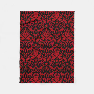 MANTA POLAR DISEÑO DEL ROJO Y DEL NEGRO