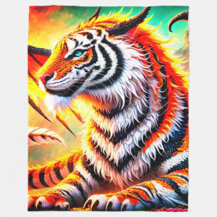 Manta Polar Diseño del tigre de fantasía