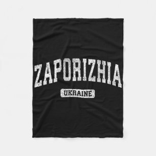 Manta Polar Diseño deportivo vintage de Zaporizhia Ucrania