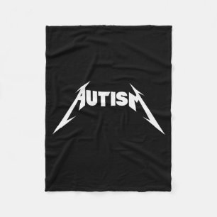 Manta Polar Diseño Divertido Autismo Esqueleto Meme Metal Rock