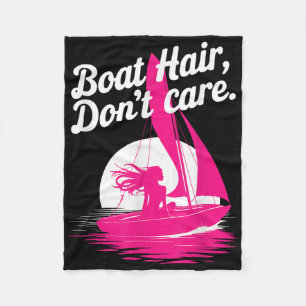 Manta Polar Diseño divertido de mujer rosa marinera velero