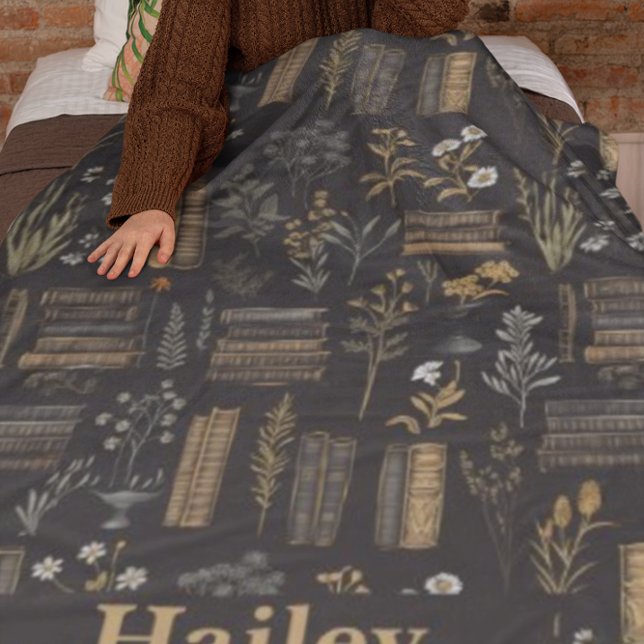 Manta Polar Diseño elegante de libros - Academia oscura - Libr (Subido por el creador)