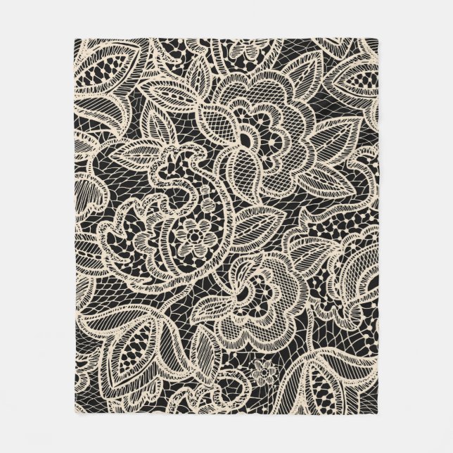 Manta Polar Diseño elegante de patrones sin foco (Anverso)