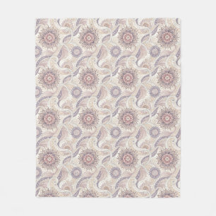 Manta Polar Diseño Espiritual de Mandala Floral Boho