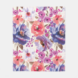 Manta Polar Diseño floral de Moda de BoHo