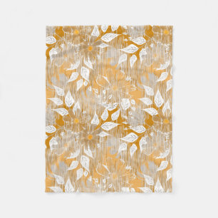 Manta Polar Diseño floral elegante.