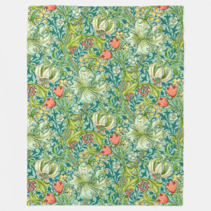 Manta Polar Diseño floral William Morris Golden Lily