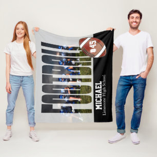 Manta Polar Diseño fotográfico personalizado del fútbol