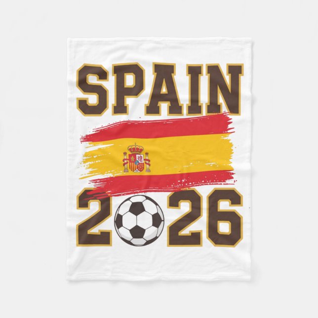 Manta Polar Diseño Fútbol España 2026 (Anverso)