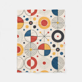 Manta polar diseño geométrico