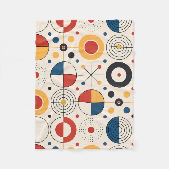 Manta polar diseño geométrico (Anverso)