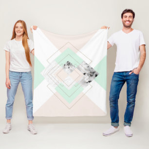 Manta Polar Diseño geométrico del estilo moderno
