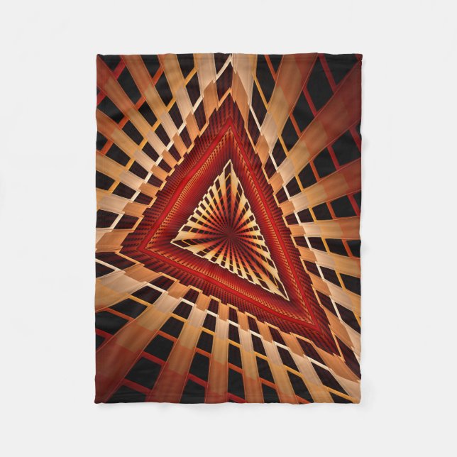 Manta Polar Diseño gráfico fractal moderno de 3D Fantasy Netwo (Anverso)