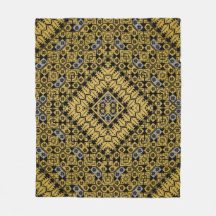 Manta Polar Diseño impreso con motivos de bordado palestino