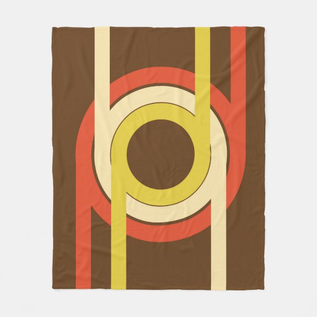 Manta Polar Diseño inspirado en el Retro Golden Ratio. (Anverso)