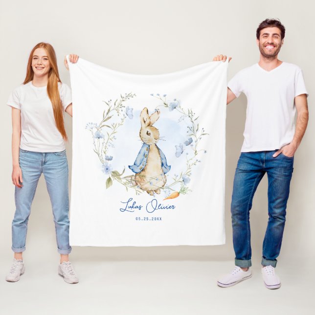Manta Polar Diseño inspirado en Peter Rabbit (In situ)