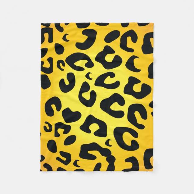 Manta Polar Diseño Leopard (Anverso)