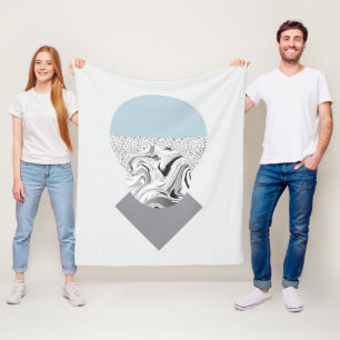 Manta Polar Diseño minimalista de la onda y de los puntos