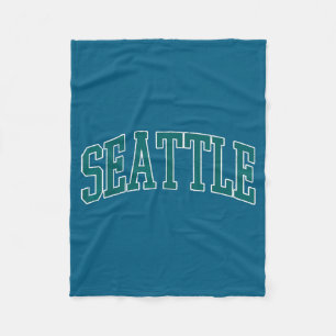 Manta Polar Diseño minimalista vintage de Seattle para hombres