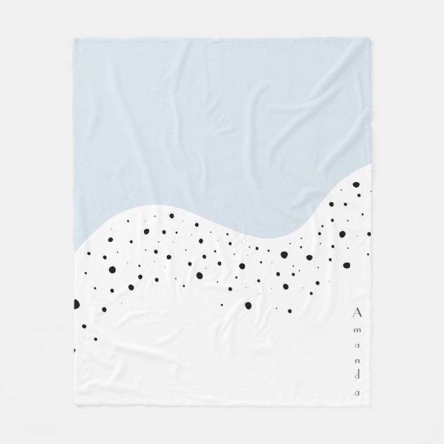 Manta Polar Diseño mínimo con puntos (Anverso)