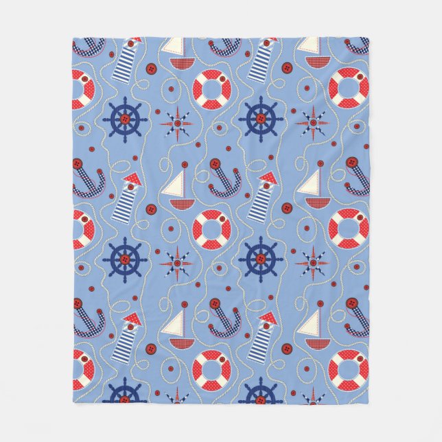 Manta Polar Diseño náutico (Anverso)