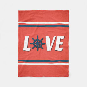 Manta Polar Diseño náutico de amor