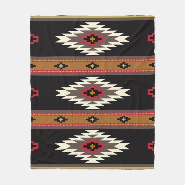 Manta Polar Diseño Navajo 7 Bandana (Anverso)