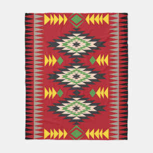 Manta Polar Diseño Navajo Patrón-1 Fleece Blanket