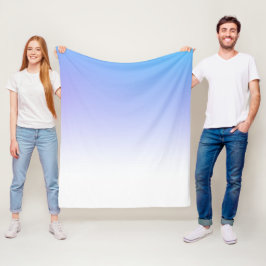 Manta Polar diseño ombre violeta y azul