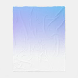 Manta Polar diseño ombre violeta y azul
