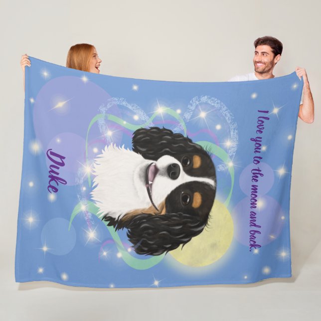 Manta Polar Diseño personalizado de Cavalier de tres colores  (In situ)