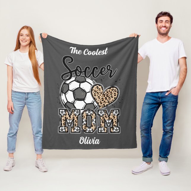 Manta Polar Diseño personalizado "La mamá más fría del fútbol" (In situ)