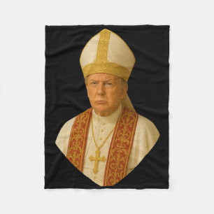 Manta Polar Diseño político divertido del Papa Trump