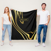 Diseño rápido de oro negro y abstracto