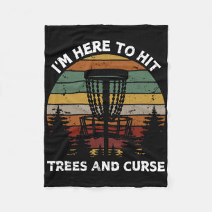 Manta Polar Diseño Retro de Disc Golf para Hombres Mujeres Niñ