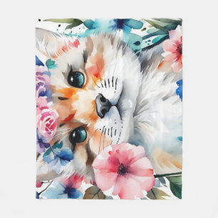 Manta Polar Diseño retro lindo vintage para niños